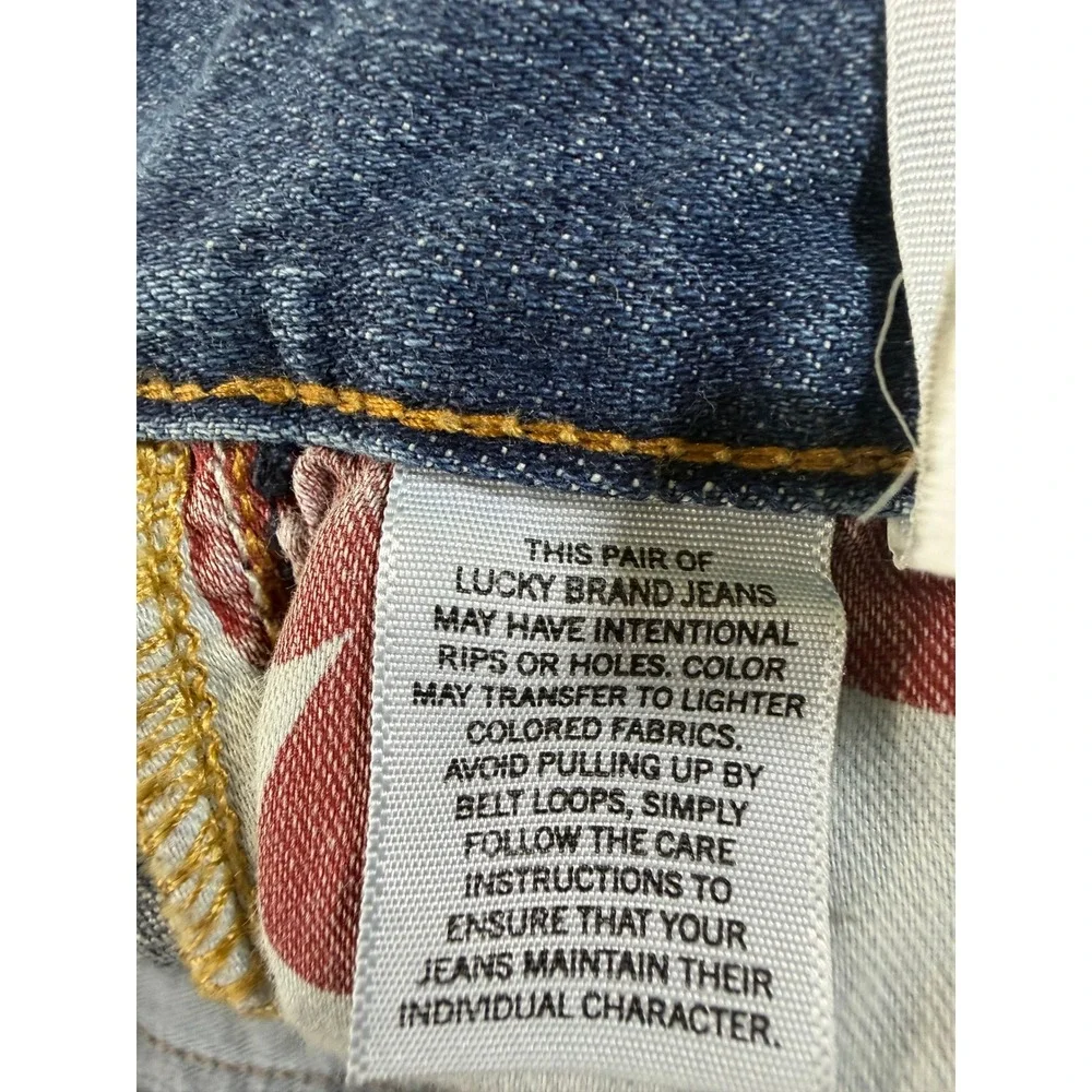 Lucky‎ Brand 221 Original Straight Jeans Mens 36x30 Medium Wash Blue Denim